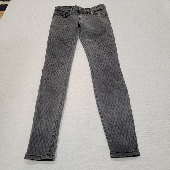 Current/Elliot the ankle skinny jeans- Gray fishnet. - Picture 6 of 15